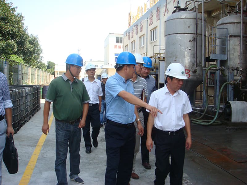 On September 27, the delegation led by Hu Zuyou, Secretary of the Management Committee, inspected the company